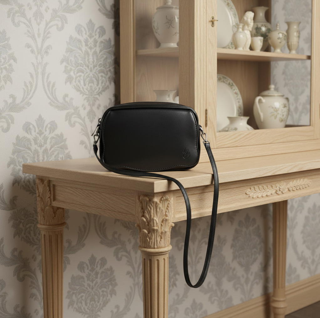 맘스버디 물티슈 미니백 비건레더 블랙 이미지 1